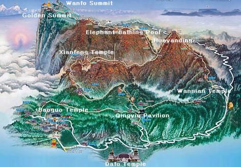 Mt Emei map